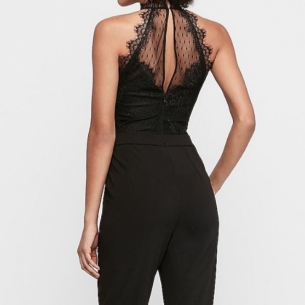 Express size XL LACE Halter Jumpsuit
